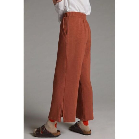 NEW Anthropologie Daily Practice Wide-Leg Pull-On Split-Hem Lounge Pants Small - Picture 2 of 4